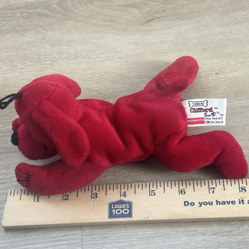 Vintage 1997 Scholastic Clifford Big Red Dog Plush SideKicks Beanie Stuffed Toy